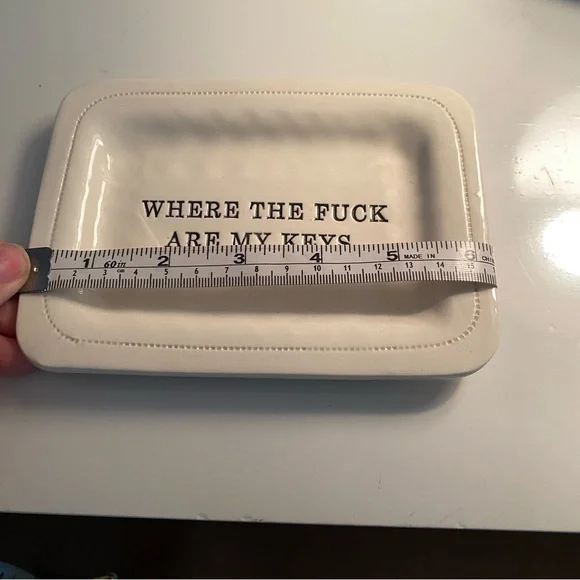 Sassy curse word key tray dish NEW - Picture 2 of 4